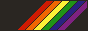 Rainbow pride flag badge