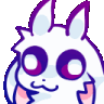 fluffy ori frog blinking animated GIF